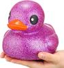 Glitzer-Gummiente Groß Funkelnd Pailletten Quietschendes Geräusch Badezimmer-Spielzeug Sommer Babyparty Geburtstagsfeier Mitgebsel Geschenk Hohe Qualität