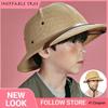 Novelty Toquilla Straw Sun Hats for Men Vietnam War Army Hat Dad Boater Bucket Hats Safari Jungle Miners British Explorer Gorras