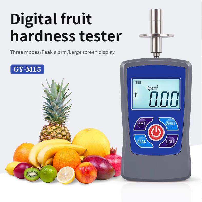 GY-M15 GY-M30 Fruit Hardness Tester LCD Digital Fruit Sclerometer Portable Apples Grapes Oranges Hardness Meter Fruit Durometer
