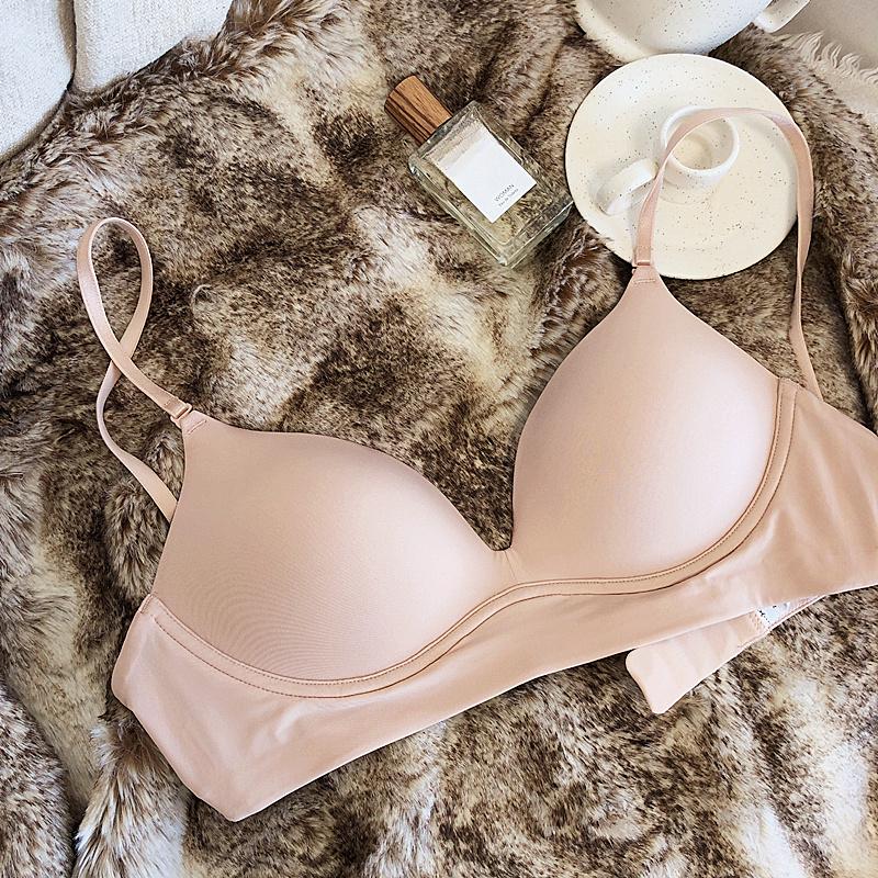 Women Seamless Underwear For Sexy Small Breast Push Up Bra Wireless Breathable Lingerie Backless Comfort Adjustable Brassiere
