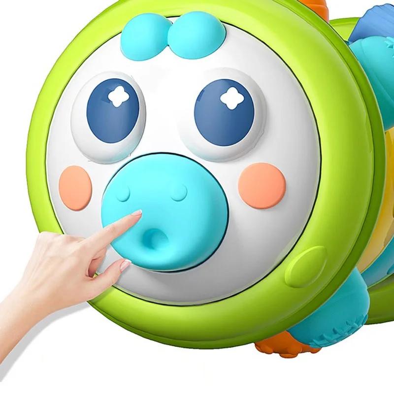 Toddlers Learn To Crawl Toys 1PCS Roller Caterpillar Press Early Education Puzzle Exercise Finger Grasp Infant Toys