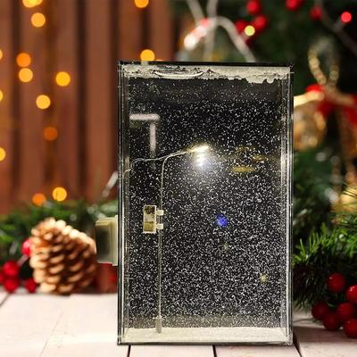 Snowy Night Flowing Small Light Snow Scene Street Light Snow Simulation DIY Material Package Desktop Christmas New Year Decor