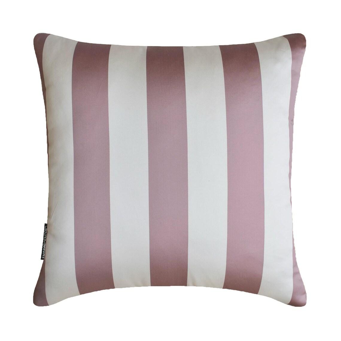 

Design Decorative Throw Pillow Covers, Striped Modern Satin Cushion Cover Pack of 2 Pillowcases 14 x 14 (Pack of 2) белый
