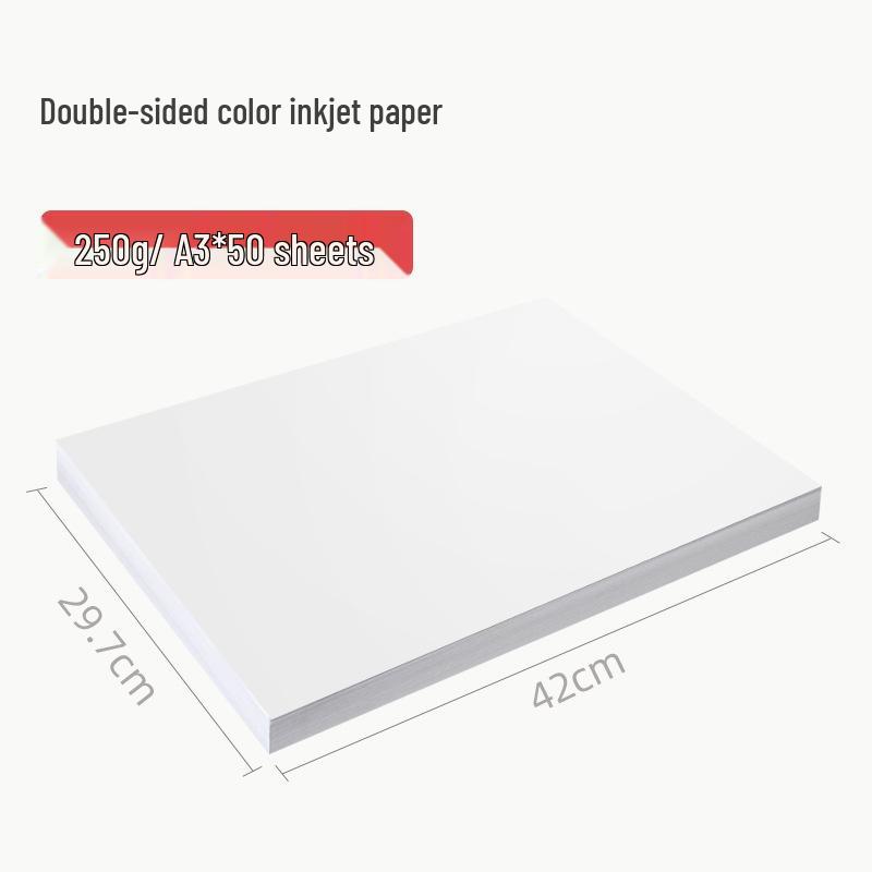 A4 Double-Sided Matte Inkjet Cardstock (230g, 250g, 300g) - White A3 Printable