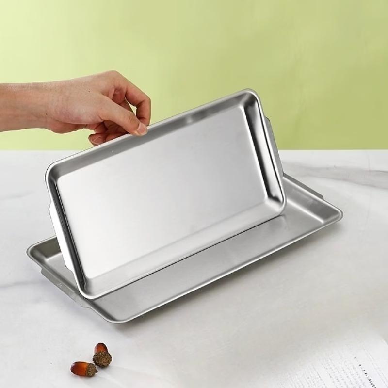 ZISIZ Stainless Steel Multi-Purpose Storage and Serving Tray