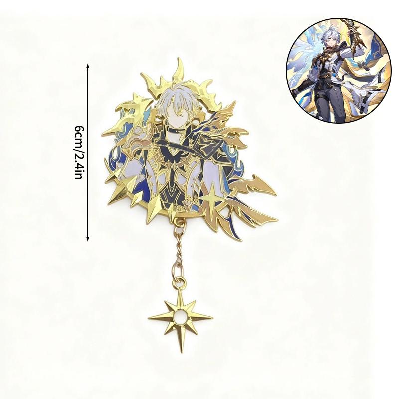 Genshin Impact Badge Decorations Flins The Starry Sky Railway Badge Cyrene Badges Accessories Game Merchandise High Quality Toys