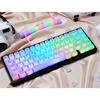 115-key Fog Transparent Keycap PC Transparent Keycap MDA Suitable for MX Switch 60/84/98/108 Mechanical Keyboard Replacement Cap
