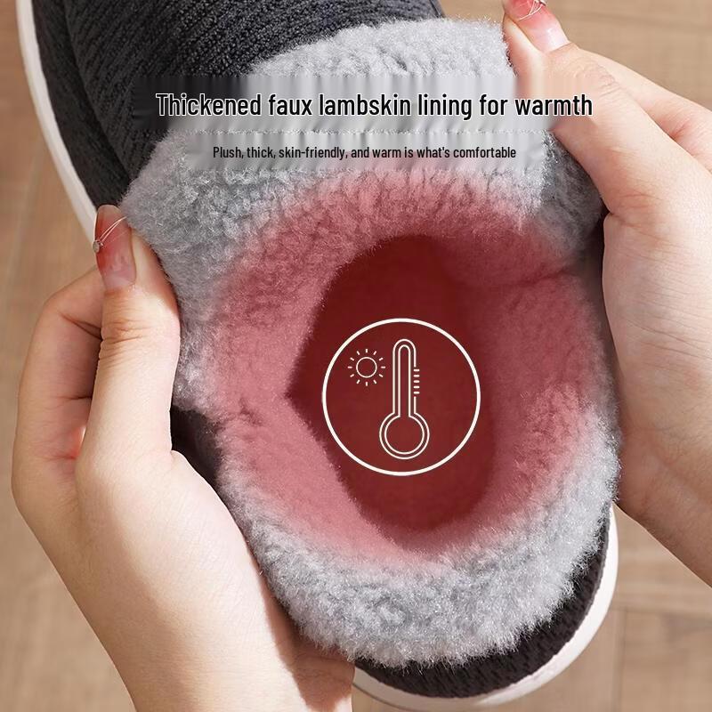 Warme Baumwollpantoffeln für Erwachsene für den Winter