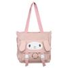 Cute ins student messenger bag soft girl new class shoulder bag college style retro mailman portable canvas bag
