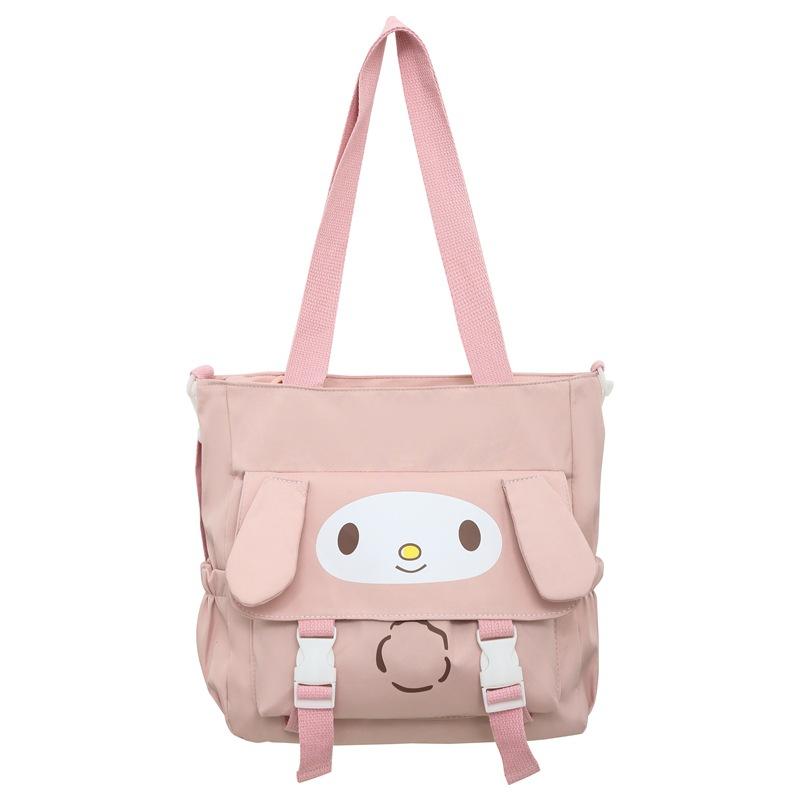 Cute ins student messenger bag soft girl new class shoulder bag college style retro mailman portable canvas bag
