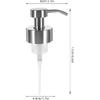 2pcs Foam Soap Dispenser Pump for Soap Dispenser Lotion Bottle Pump Replacement Head for Lotion Bottle Shampoo Dispenser Head Shampoo Stainless Steel