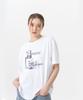 ESCAPEFROM Purple 1985 Leeds Print Oversized Short Sleeve T-Shirt White