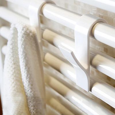 2-10 STÜCKE Küche Bad Kleiderbügel Clips Lagerregale Weiß Kleiderbügel Beheizte Handtuch Heizkörper Schiene Kleidung Schal Kleiderbügel Haken Halter