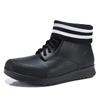 New Lover Lace-up Rain Boots Men Outdoor Non-slip Waterproof Work Water Boots Fashion Couple Ankle Platform Rainboots Size 36-45