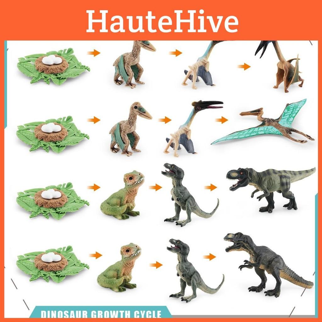 Pterosaur T Rex Growth Cycle Figures Pvc Models For Kid Science Educational Gift
