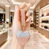 Full Heart Keychain Sparkling Key for Women's Bags, Purses and Keys