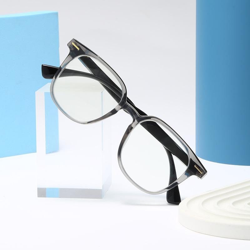 Square Retro Reading Glasses Large Frame High Definition Anti-Blue Reading Glasses Glasses