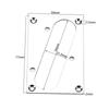 Electric Guitar Pickup Frame Pickup Mounting Rings for Bridge Guitar Humbucker Pickups Mounting Flat Hunmbucker Frame