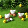 Creative Chicken Coop Ornaments: Cute Cartoon Chick Micro Landscape Decorations & DIY Accessories