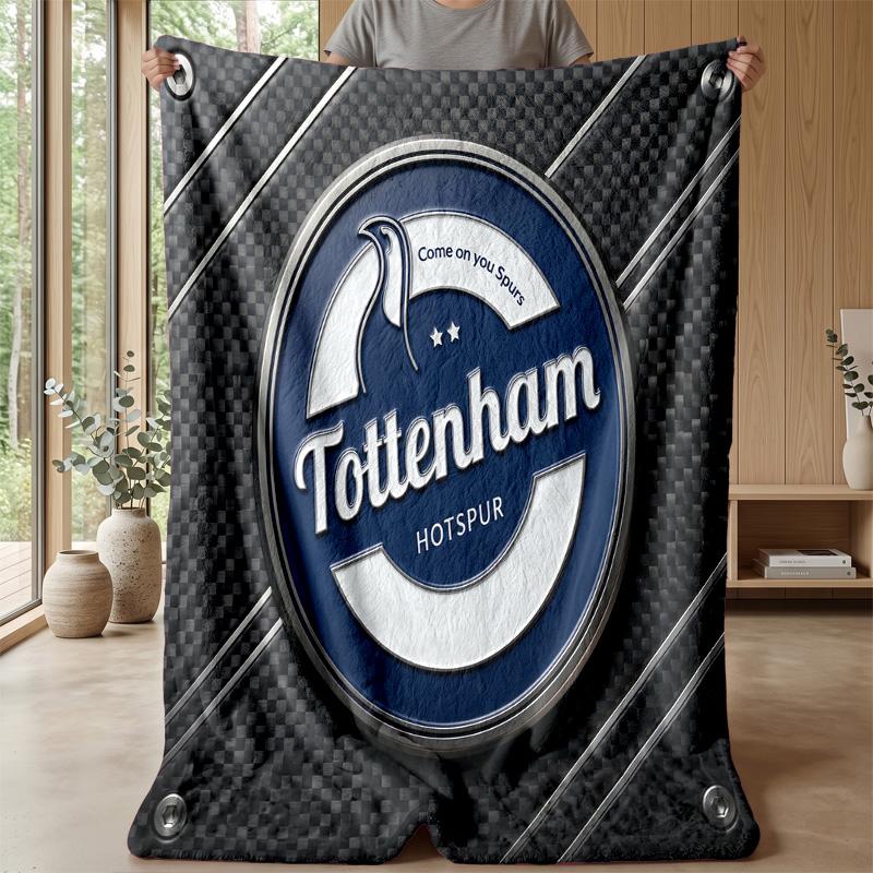 Tottenham Hotspur Theme Blanket Soft Flannel Blanket Plush Throw Blanket Cozy Sofa Bed Blanket for Home Decor