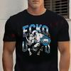 Black Ecko Rhino City Logo Design Motorcycle Cotton T-Shirt New Casual O-neck Short Sleeve Tees