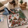Christmas Coloring Blanket with Watercolor Pens - 100cm Soft Velvet Doodle Blanket for Creative Fun