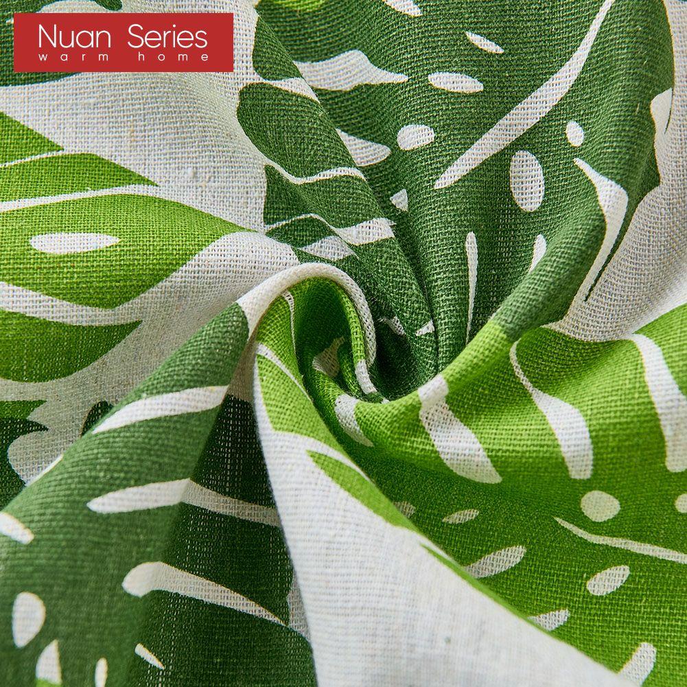 1 шт. Модна та універсальна скандинавська сільська місцевість із зеленим принтом затемнена штора для маленьких вікон, спальні, вітальні, балкона, дому, серії Dceor Nuan