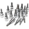 WORKPRO 450-Piece Drive Socket Set 1/2 1/4 3/8, CR-V Metric and Imperial with Quick-Release Ratchet Wrench, Spanners, Bits Set,