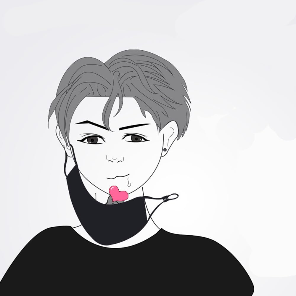 BAOQISHAN SM Mouth Removable Mouth Gag Intense Lip Opener Ring Full Silicone Mouth Adjustable Ear Cosplay Prop with Eye Mask Gag, Plug, Ball,