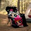 1pc Powerpuff6 Theme Blanket - Digital Print, Polyester, Cozy for All Seasons, Perfect for Outdoor, and Travel