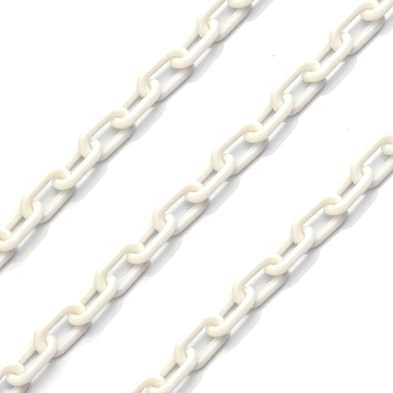 10Pcs/Lot 0.5m Colorful Acrylic Link Chain Keychains for Decoration Making Accessories DIY Necklace Bracelet Phone Chain Supply
