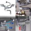 Set di Accessori Drenanti Robusti Comprensivo di Lavelli Singoli Doppi Assemblaggio Tubo di Scarico per Uso in Cucine Moderne
