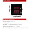 Dual Display Digital Voltage Current Meter Voltage Frequency Tester  Electrical Monitoring