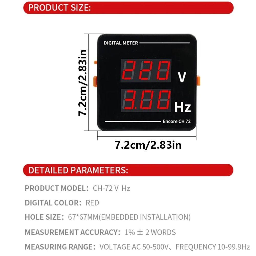 Simultaneous AC Readings AC Ammeter Voltmeter Frequency Measuring Instrument  Electrical Monitoring
