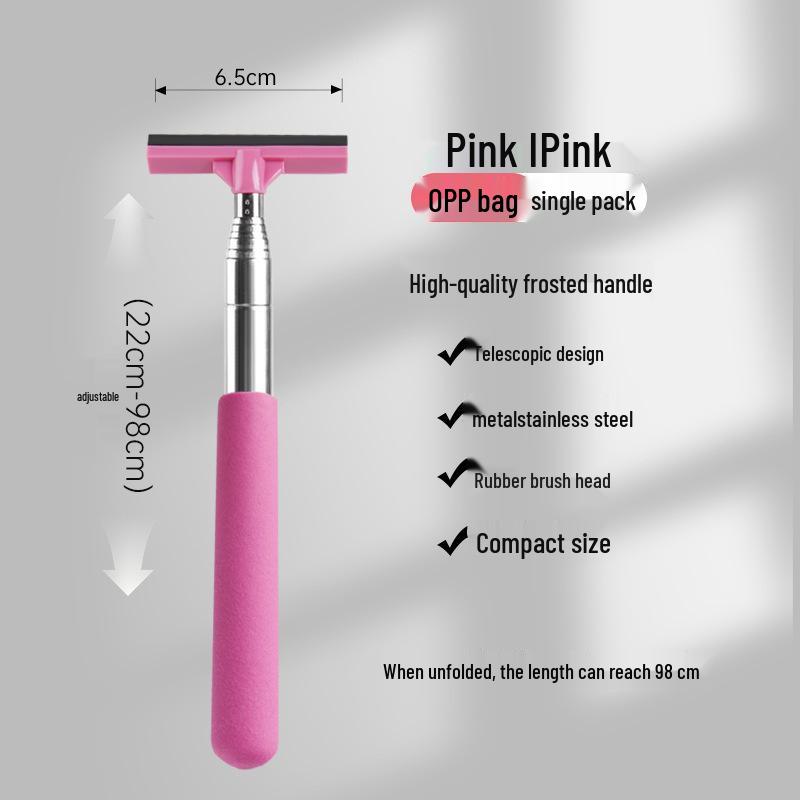 Stainless Steel Telescopic Rearview Mirror Wiper for Car Window Defogging
