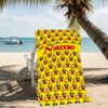 Customizable personalized beach towels Pokémon Pikachu themed designs.Suitable for the beach, yoga, sports;ideal as beach accessories