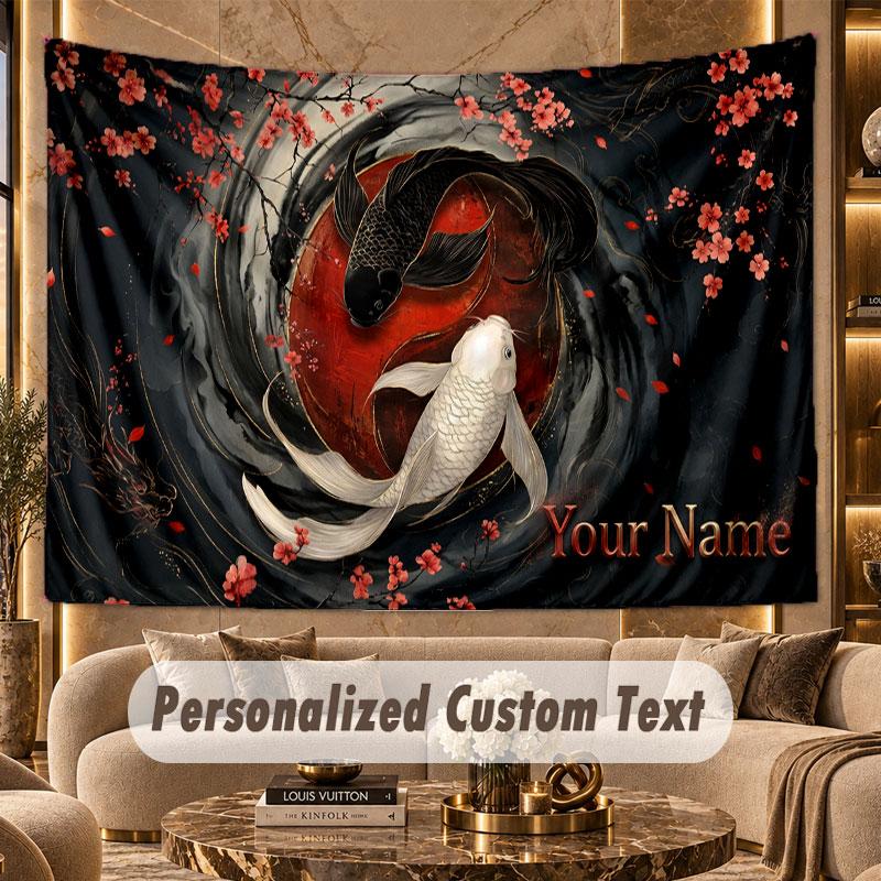 Music General (72) Theme Wall Tapestry Customized With Name Text Personalized Hanging Tapestry For Bedroom Living Room Decor