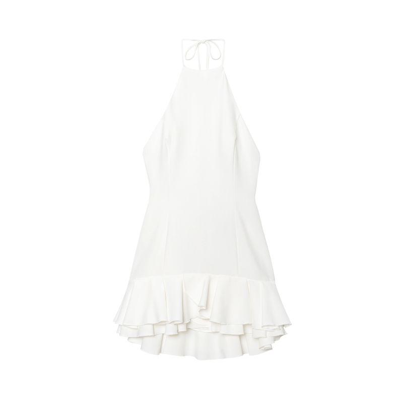 Jnleaog Spring New Arrival Women's Clothing Fashion Style Laminated Decoration Hanging Collar Mini Dress 3560536712