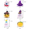 Eyeball Ghost Ornaments 3D Resin Halloween Ornament Cartoon Halloween Small Ornament  Home