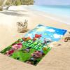 Be-be-bears Print Beach Towel, Large Soft Quick Dry Towel for Beach Camping Swimming
