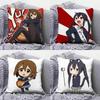 KOn Anime Tainaka Ritsu Tsumugi Kotobuki Home Sofa Cushion Covers and Aecorative Custom Pillow Covers