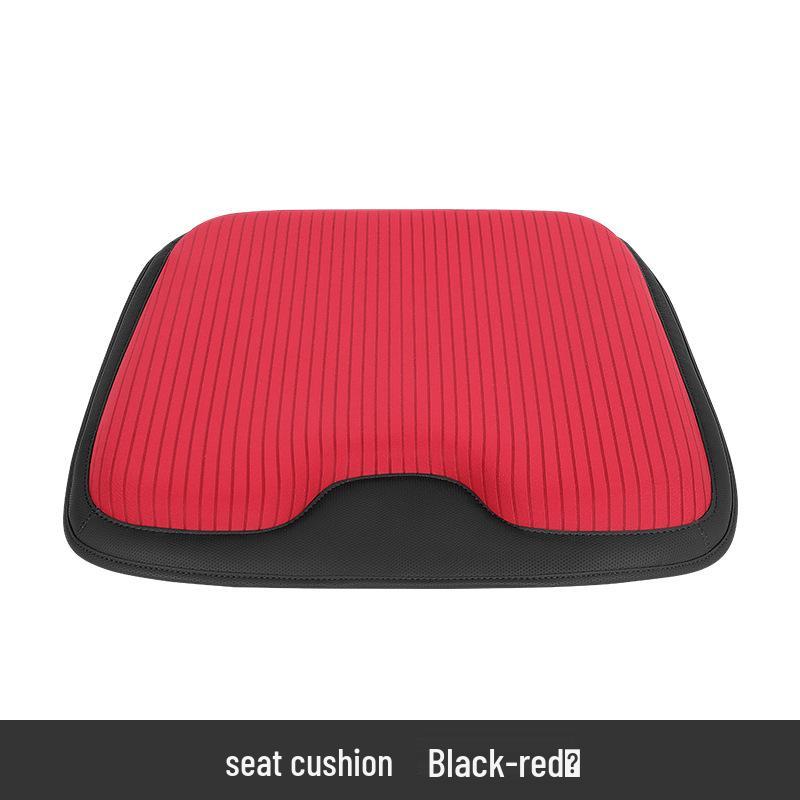 Electric Massage Lumbar Support Pillow - Memory Foam Car Seat Cushion with Remote Control.