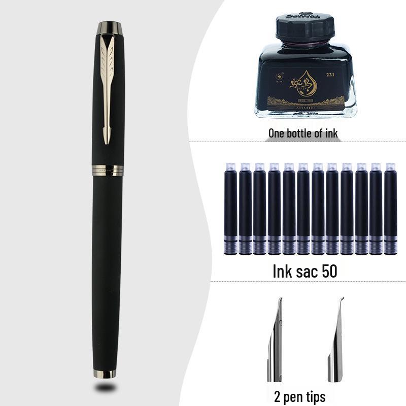 High-End Calligraphy Fountain Pen with Hard Nib for Artistic Writing, Practice & Signature - Ideal for Adults and Men