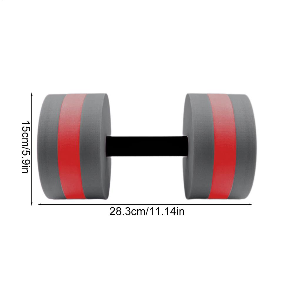 Pool Weights For Water Aerobics Floating Water Dumbbell Ergonomic Non-Slip Pool Weights For Sports Swimming Fitness Outdoors серый