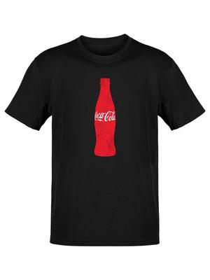 T-shirt da uomo con logo grafico della bottiglia Coca-Cola Classic Rossa, licenza ufficiale