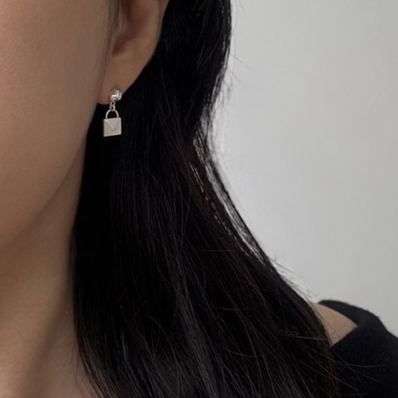 THE BORING love letter dangle earrings