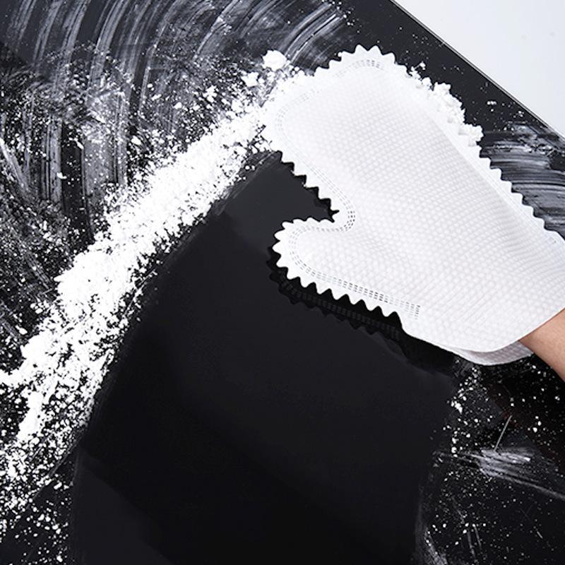 50pcs Disposable Kitchen Lazy Cloth Gloves Thickened Non-woven Fabric Cleaning Water Absorbing Stain Removing No Washing Dry and Wet Dual-use