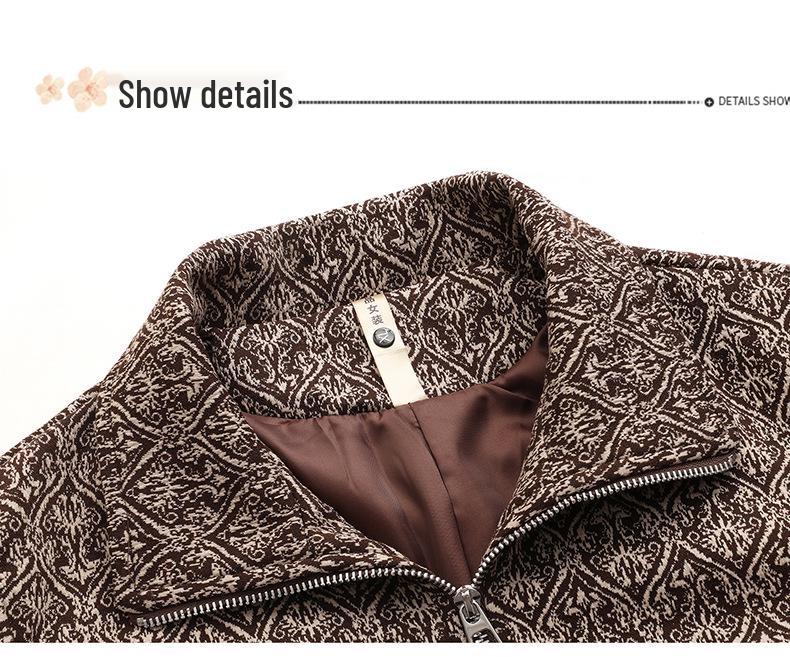 2026 New Spring Lapel Jacket for Middle-Aged & Elderly Women - Stylish Casual Top for Spring/Autumn