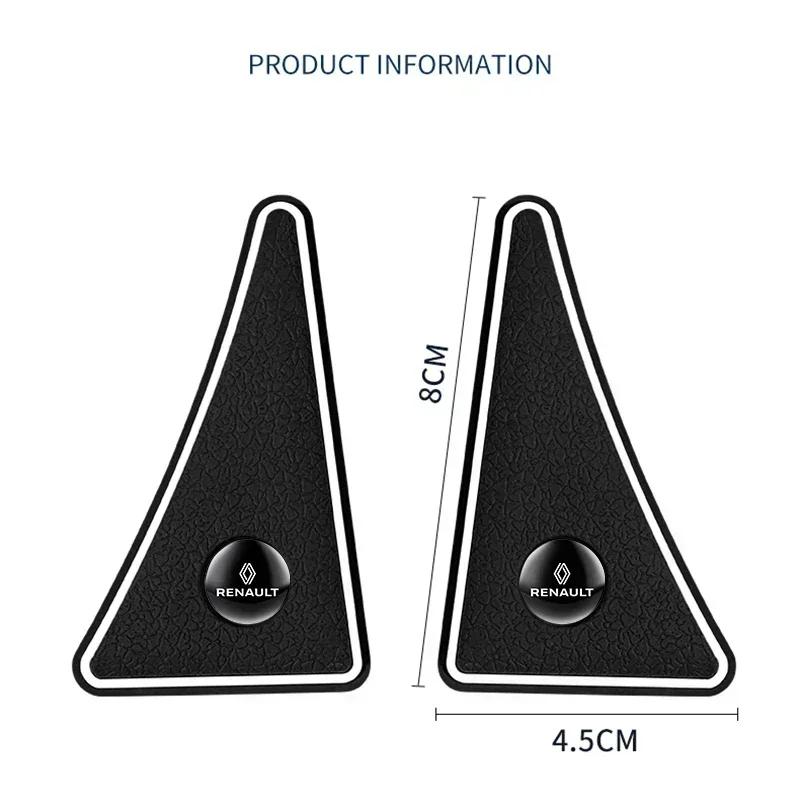 2pcs Car door corner silicone protective cover For Renault Megane 1 Scenic Logan Laguna Espace Symbol Clio 4 RS Dacia ZOE Koleos Y222