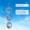 3Pcs Bird Deterrents For Outside Reflective 3D Stainless Steel Wind Spinners